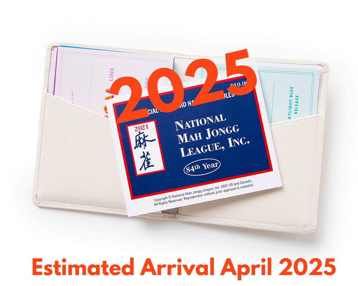 National Mah Jongg League Playing Card - 2025 NMJL Mahjong Card – The ...