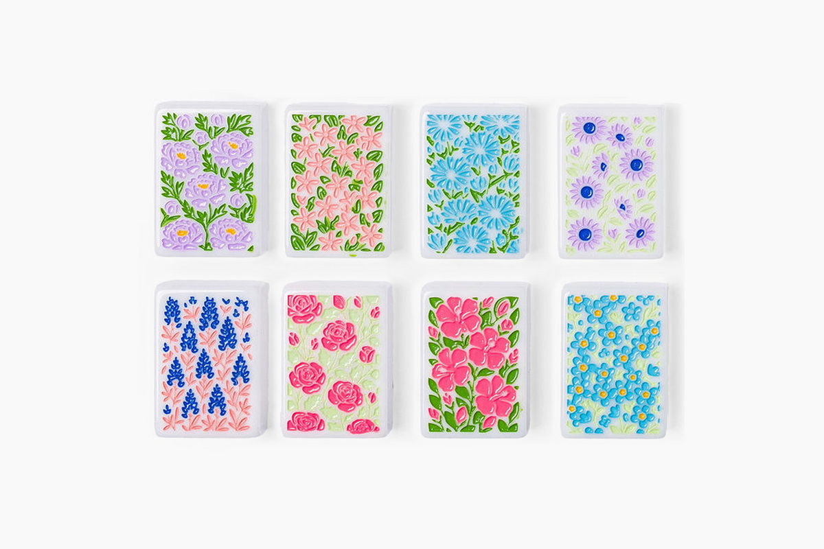 The Americana Line: Crisp White Mahjong Tiles