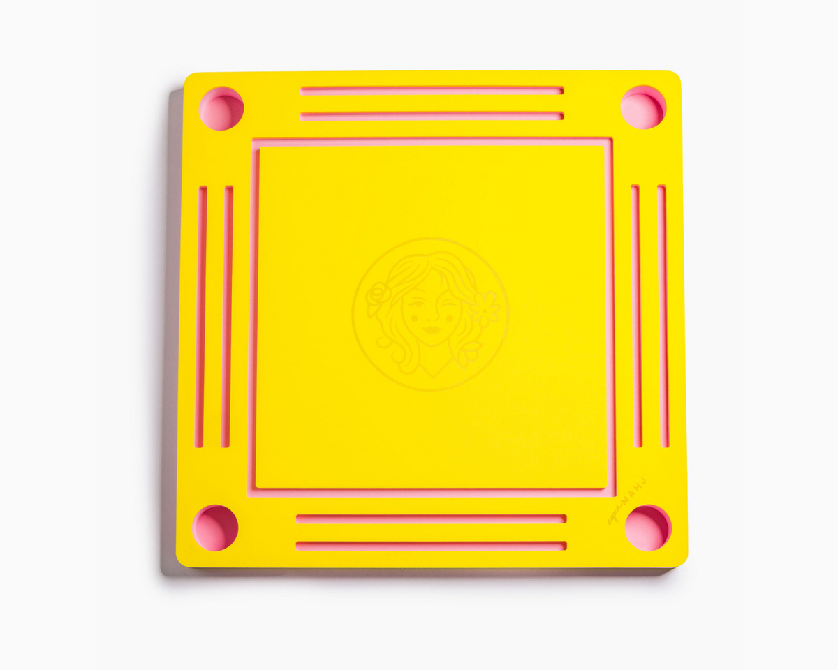 AquaMahj Floating Game Table: Yellow