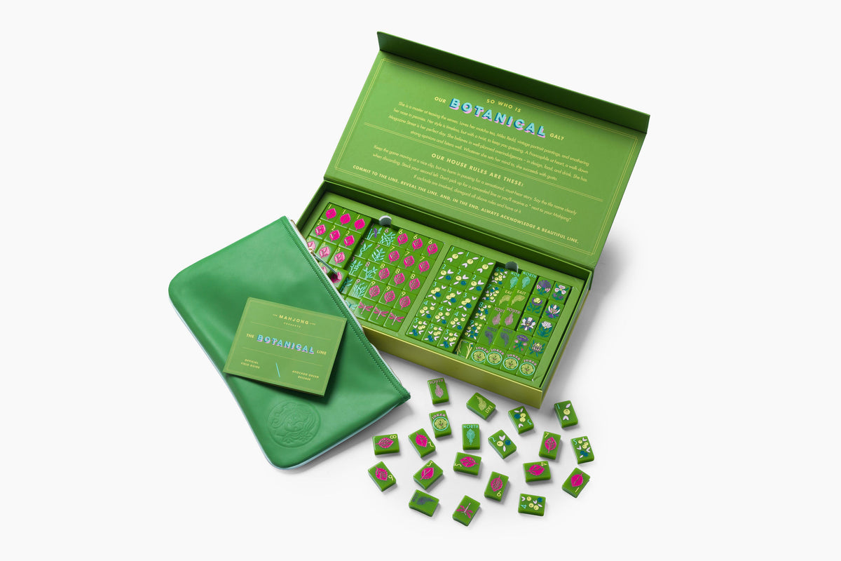 The Botanical Line: Avocado Green Mahjong Tiles
