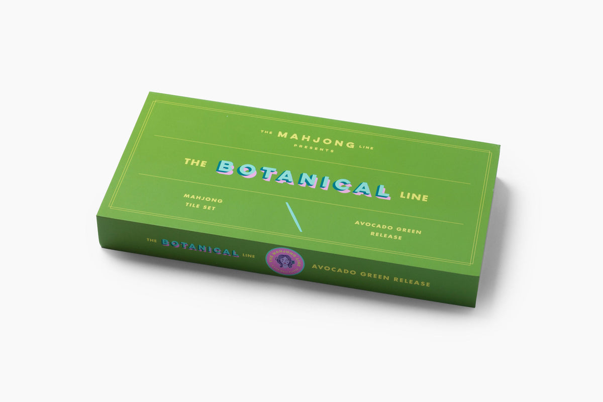 The Botanical Line: Avocado Green Mahjong Tiles