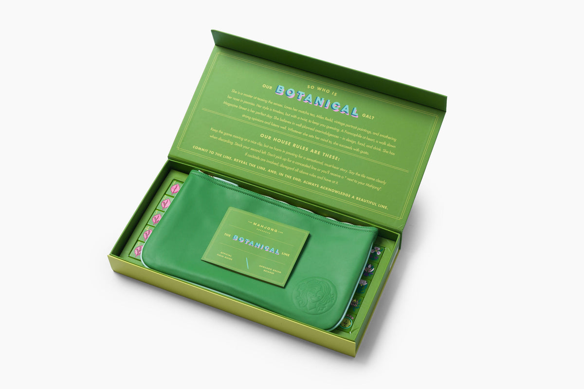 The Botanical Line: Avocado Green Mahjong Tiles