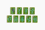 The Botanical Line: Avocado Green Mahjong Tiles