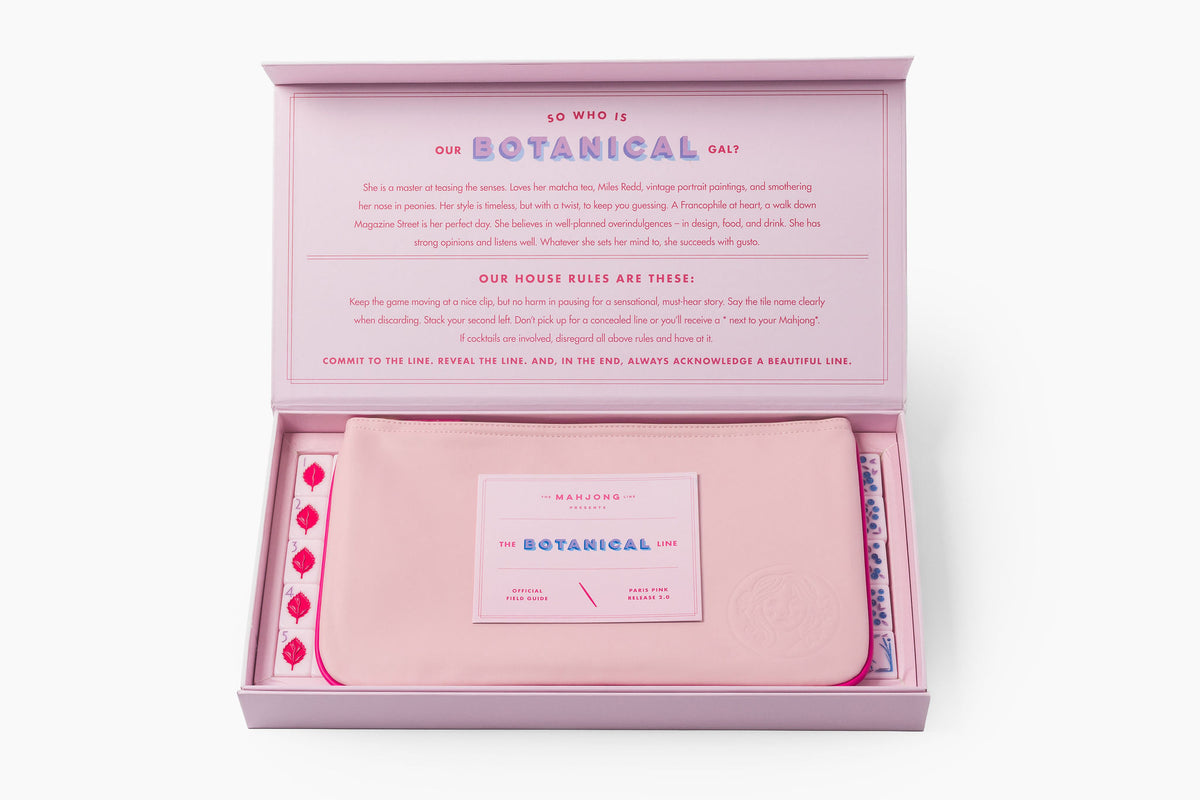 The Botanical Line: Paris Pink 2.0 Mahjong Tiles