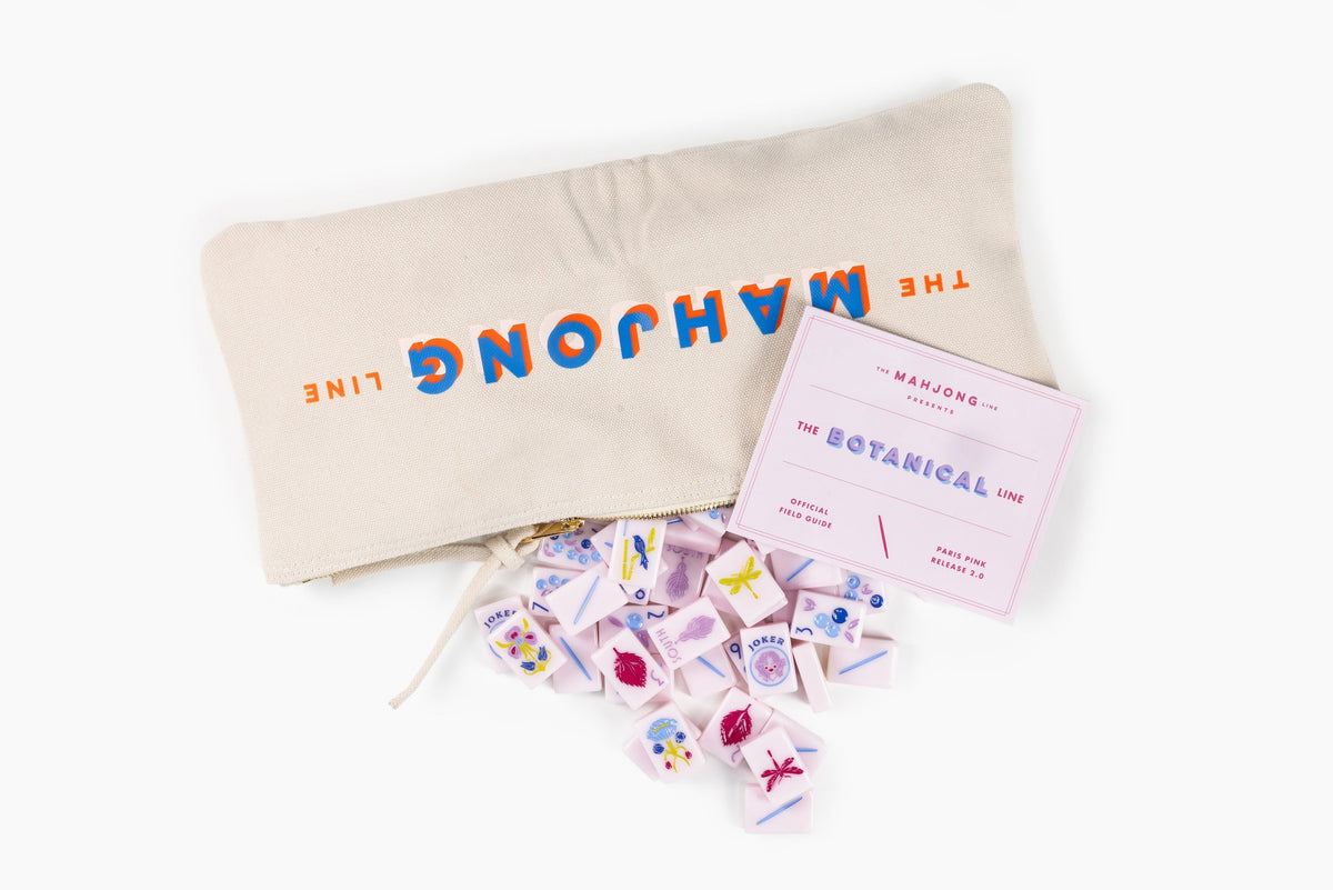 The Botanical Line: Paris Pink 2.0 Mahjong Tiles