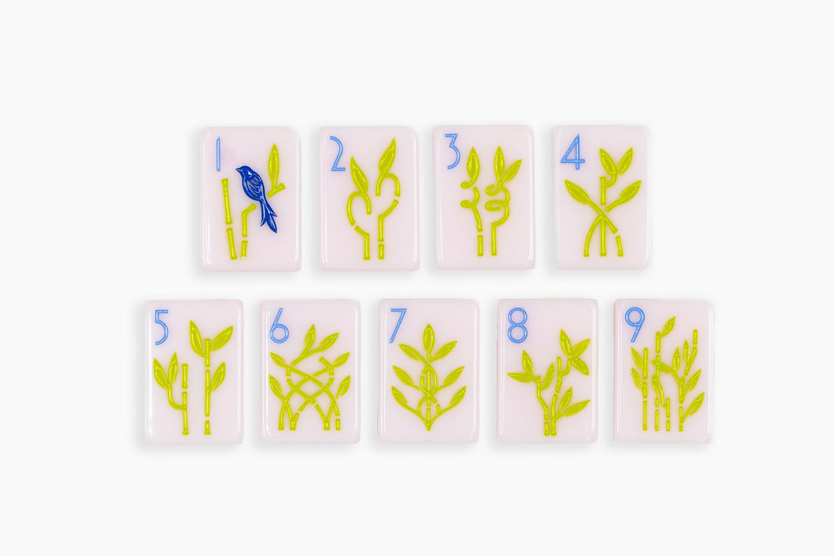 The Botanical Line: Paris Pink 2.0 Mahjong Tiles