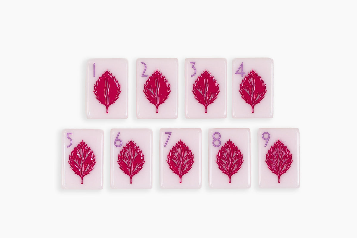 The Botanical Line: Paris Pink 2.0 Mahjong Tiles
