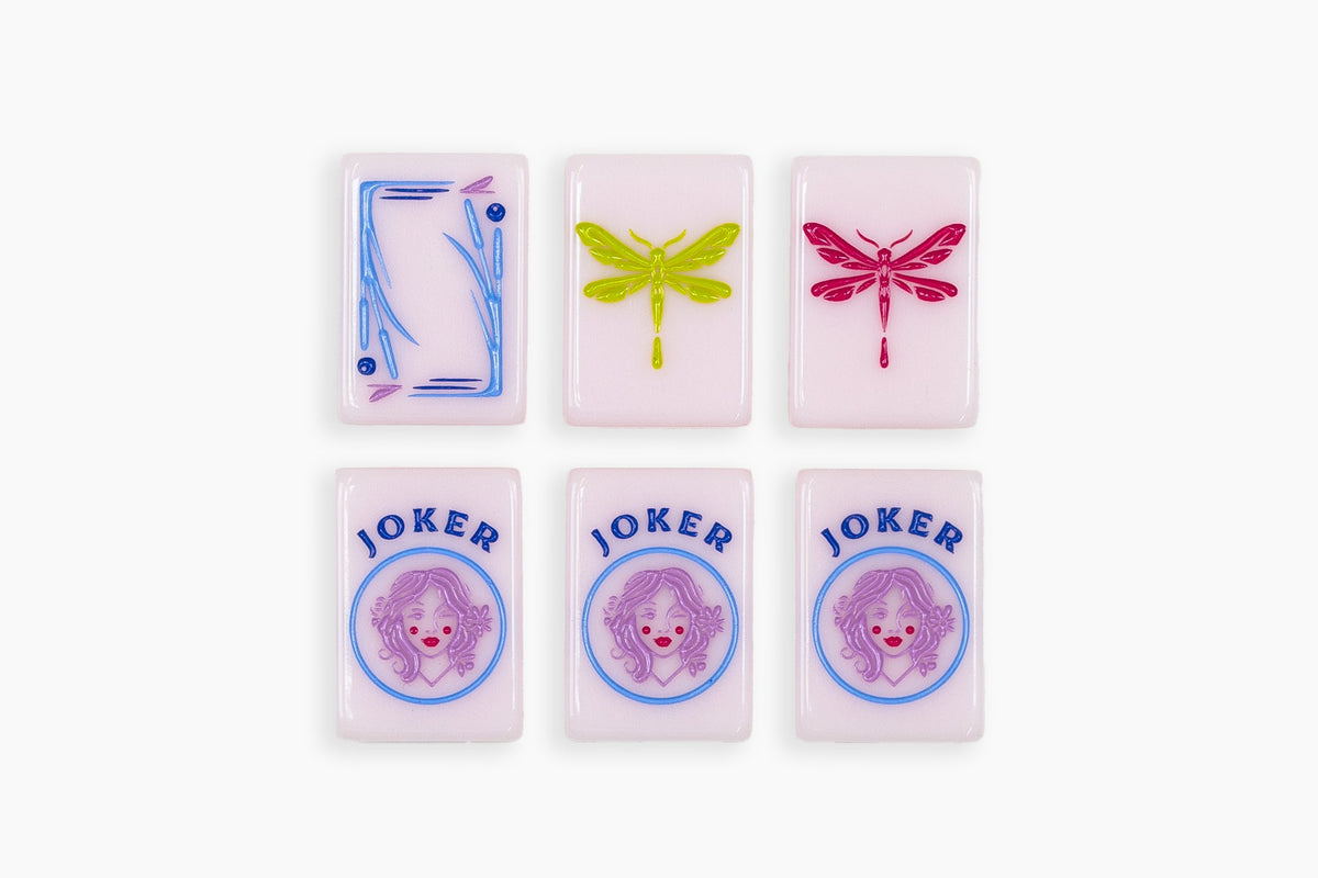 The Botanical Line: Paris Pink 2.0 Mahjong Tiles