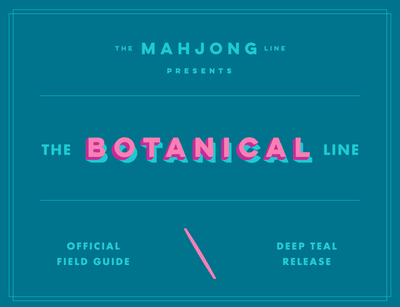 Botanical Line: Deep Teal Release - American Mahjong Field Guide