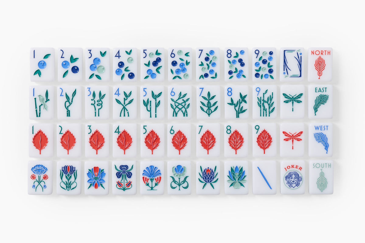 The Botanical Line: Newport Mahjong Tiles
