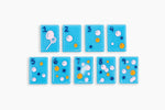 The Cheeky Line: Electric Blue Mahjong Tiles