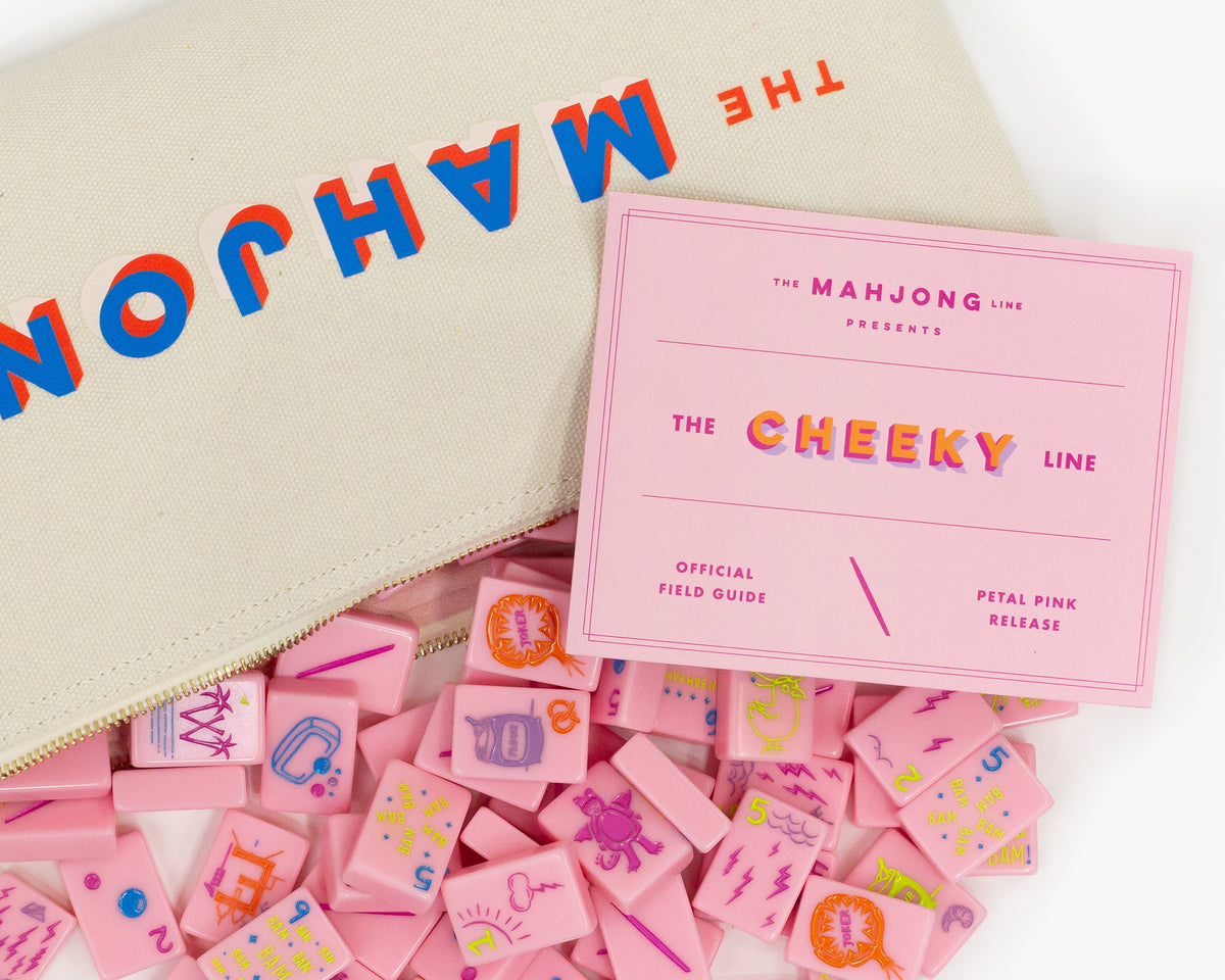 The Cheeky Line: Petal Pink Mahjong Tiles