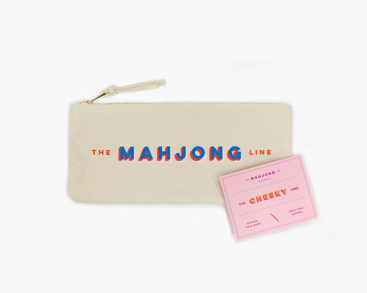 The Cheeky Line: Petal Pink Mahjong Tiles