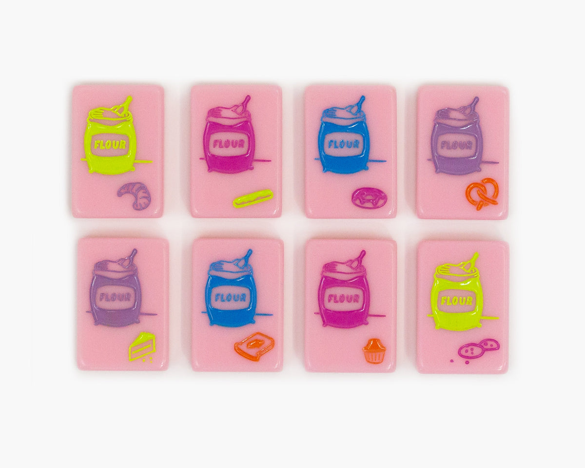 The Cheeky Line: Petal Pink Mahjong Tiles