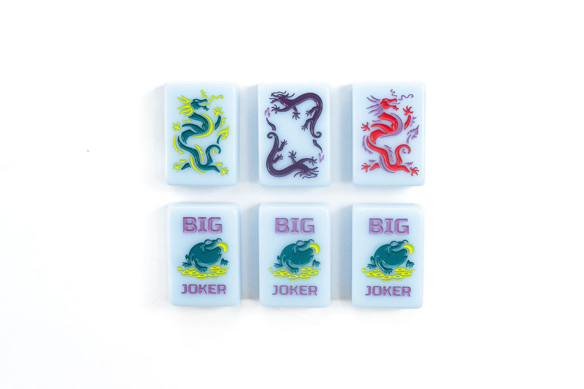 The Classic Line: Cornflower Blue Mahjong Tiles