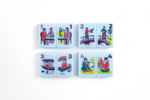 The Classic Line: Cornflower Blue Mahjong Tiles