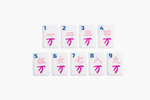 The Classic Line: Crisp White Mahjong Tiles