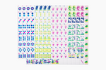 The Classic Line: Crisp White Mahjong Tiles