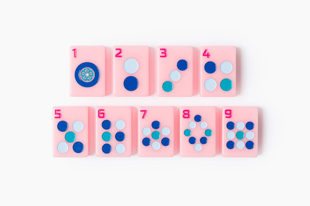 The Classic Line: Petal Pink Mahjong Tiles