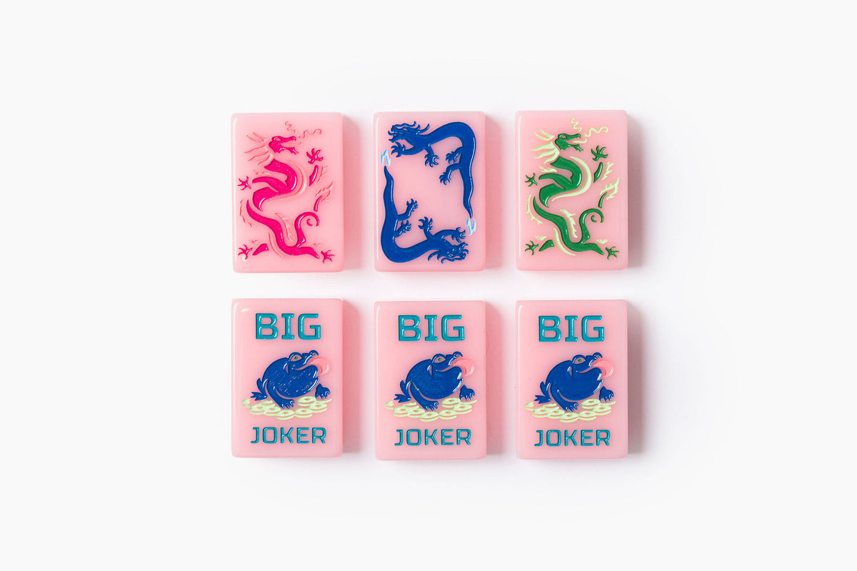 The Classic Line: Petal Pink Mahjong Tiles