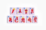 The Foodie Line: Lilac Mahjong Tiles