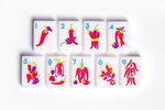 The Foodie Line: Milk White Mahjong Tiles