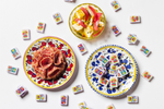 The Foodie Line: Lilac Mahjong Tiles