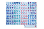 The Lucky Line: Cornflower Blue Mahjong Tiles