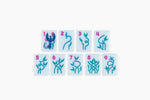 The Lucky Line: Cornflower Blue Mahjong Tiles