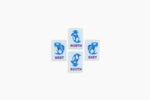 The Lucky Line: Cornflower Blue Mahjong Tiles