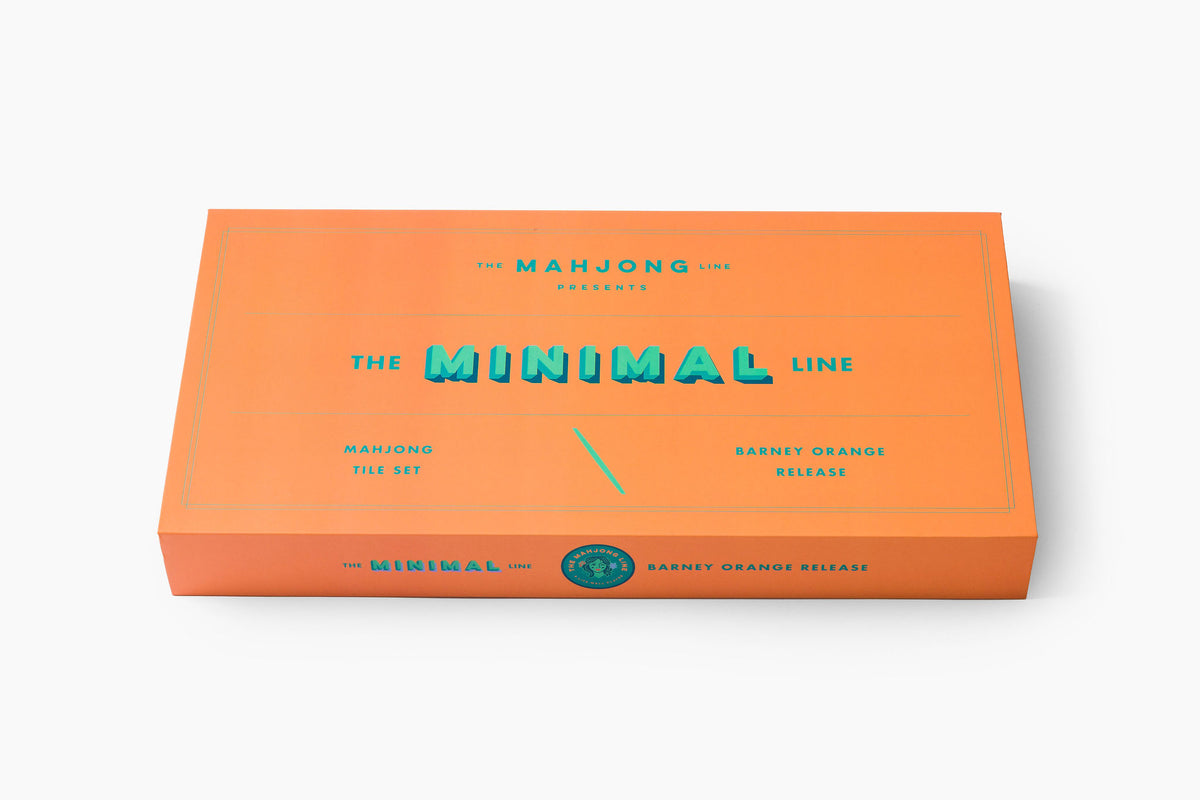 The Minimal Line: Barney Orange Mahjong Tiles
