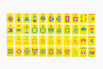 The Minimal Line: Canary Yellow Mahjong Tiles