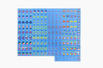 The Minimal Line: Ceylon Blue 2.0 Mahjong Tiles
