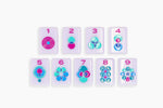 The Minimal Line: Lilac Mahjong Tiles