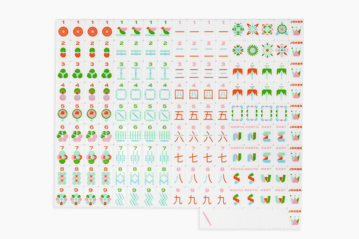 The Minimal Line: Palm Springs Mahjong Tiles
