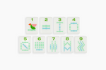The Minimal Line: Palm Springs Mahjong Tiles