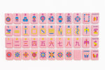 The Minimal Line: Petal Pink Mahjong Tiles