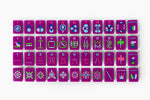 The Minimal Line: Plum Mahjong Tiles