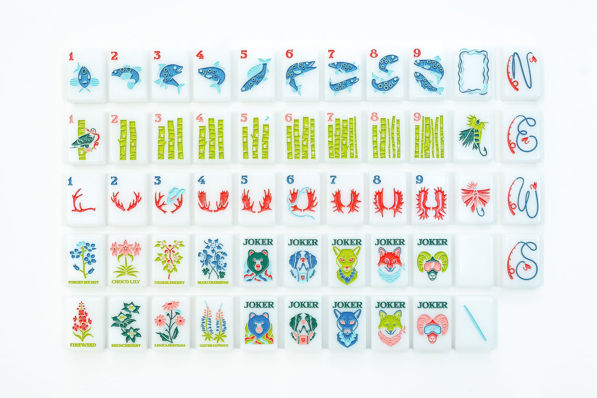 The Mountain Line: Big Sky Mahjong Tiles