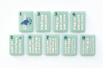 The Mountain Line: Sage Green Mahjong Tiles