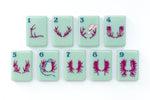 The Mountain Line: Sage Green Mahjong Tiles