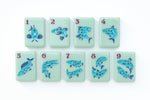 The Mountain Line: Sage Green Mahjong Tiles