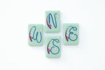 The Mountain Line: Sage Green Mahjong Tiles