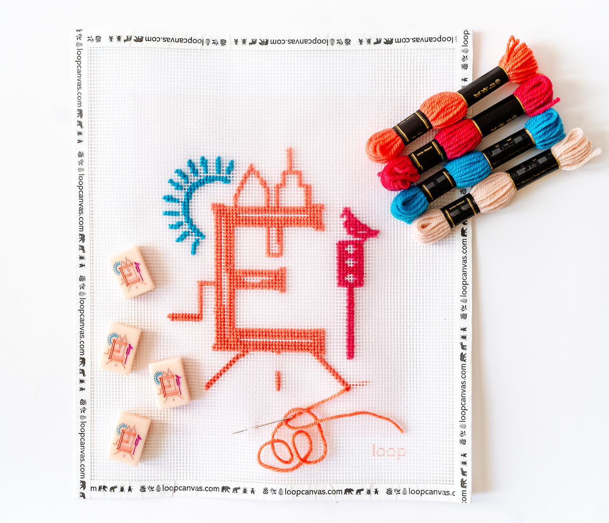 TML x loop Needlepoint Mahjong Tile Kit