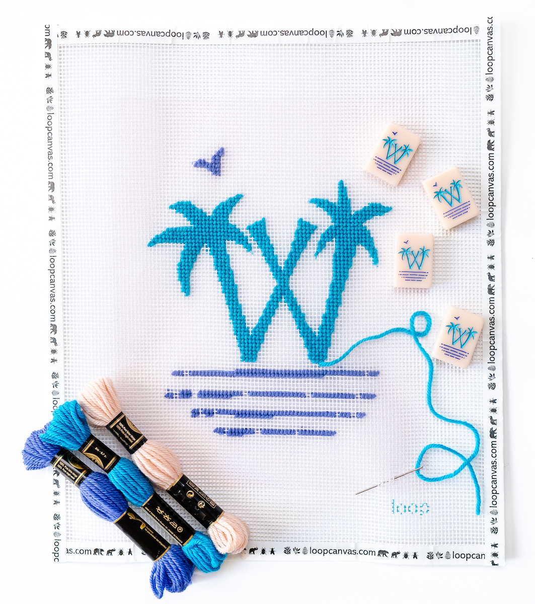 TML x loop Needlepoint Mahjong Tile Kit