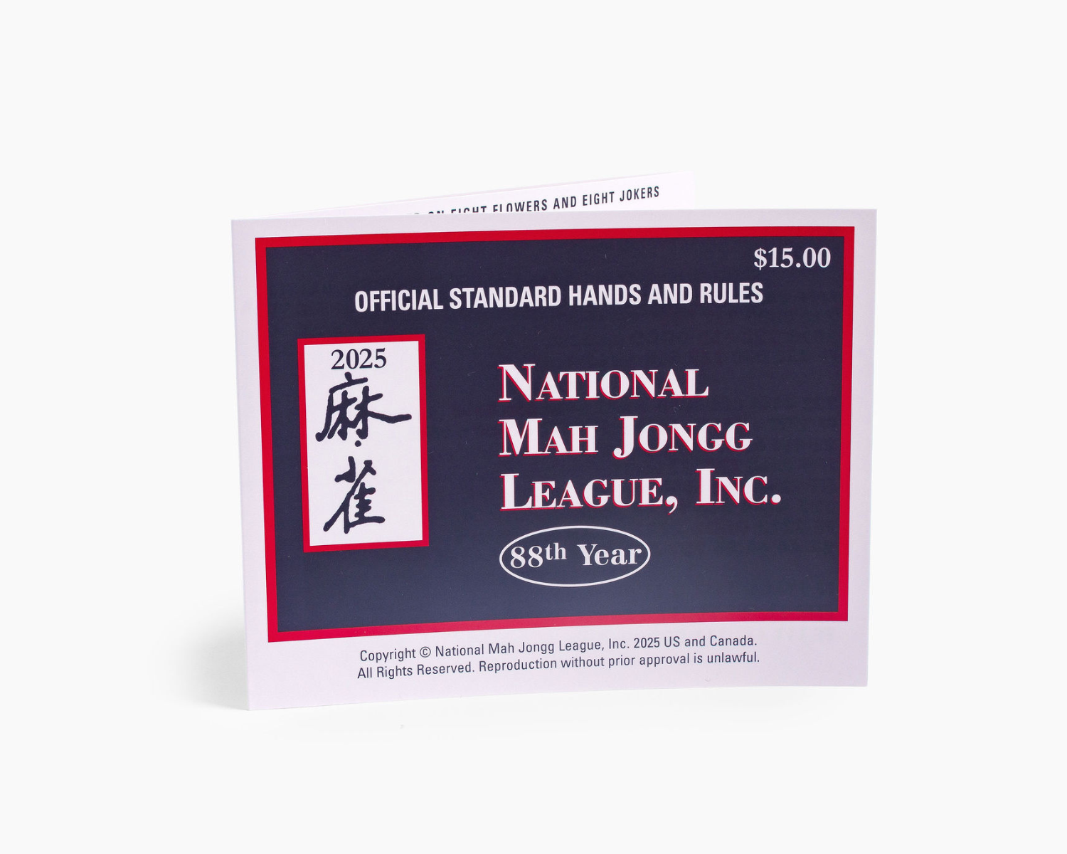 National Mah Jongg League Playing Card - 2025 NMJL Mahjong Card– The Mahjong Line national-mah-jongg-league-playing-card-2025-nmjl-mahjong-card-the-mahjong-line