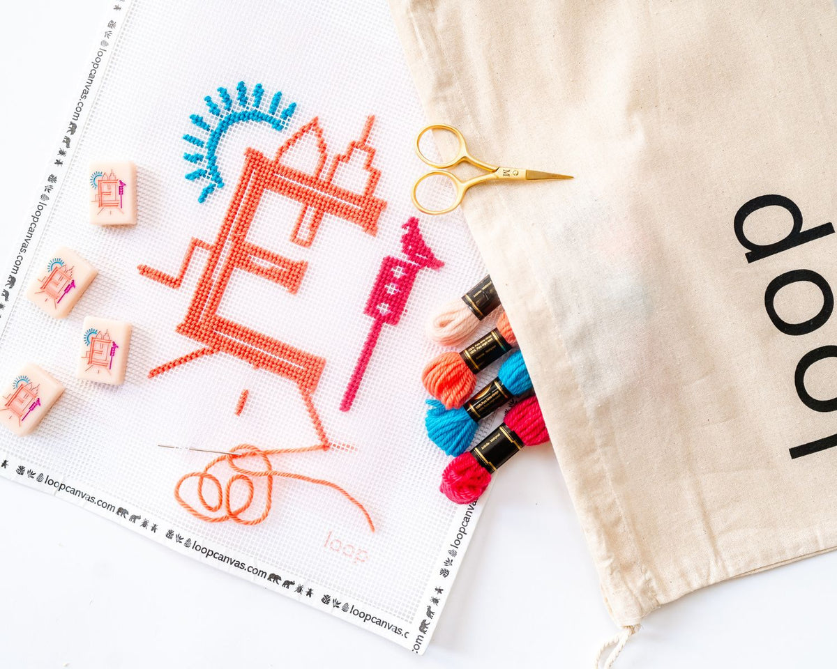 TML x loop Needlepoint Mahjong Tile Kit