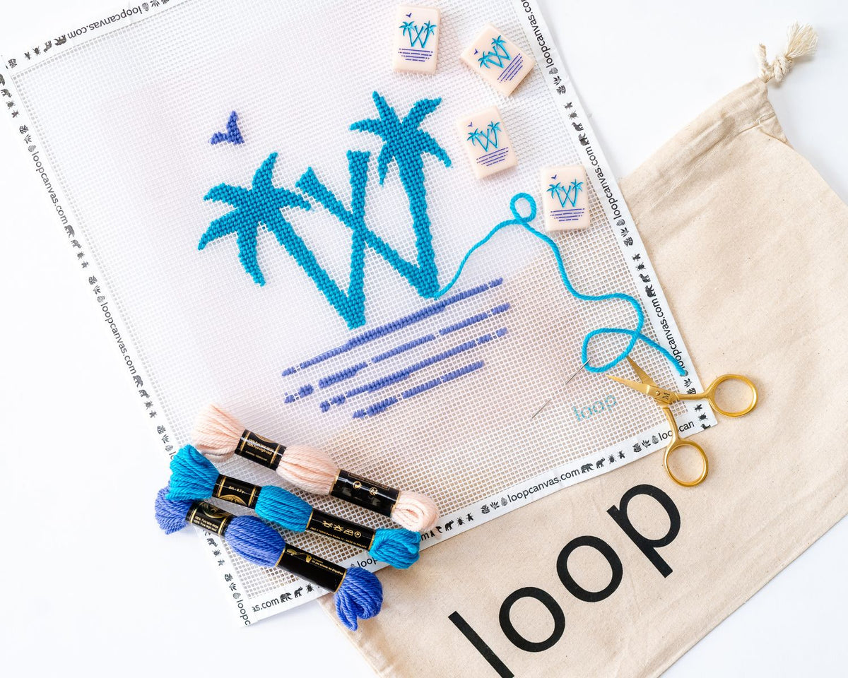 TML x loop Needlepoint Mahjong Tile Kit