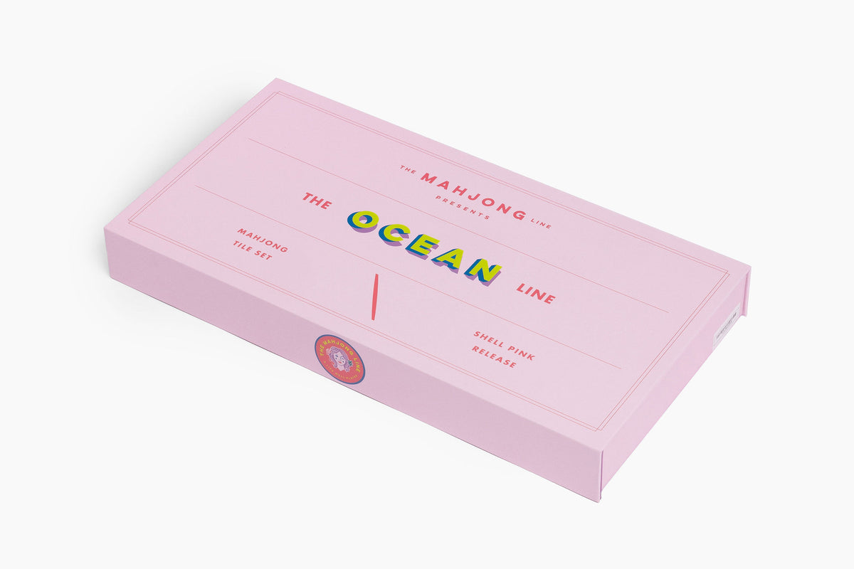 The Ocean Line: Shell Pink Mahjong Tiles