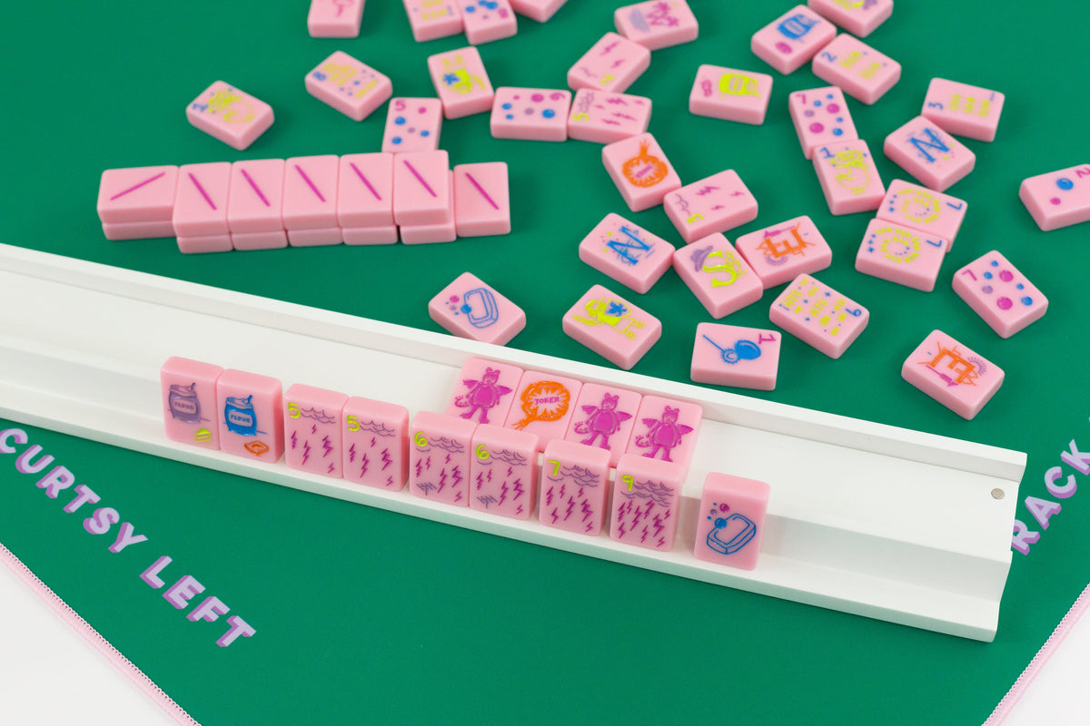 The Cheeky Line: Petal Pink Mahjong Tiles